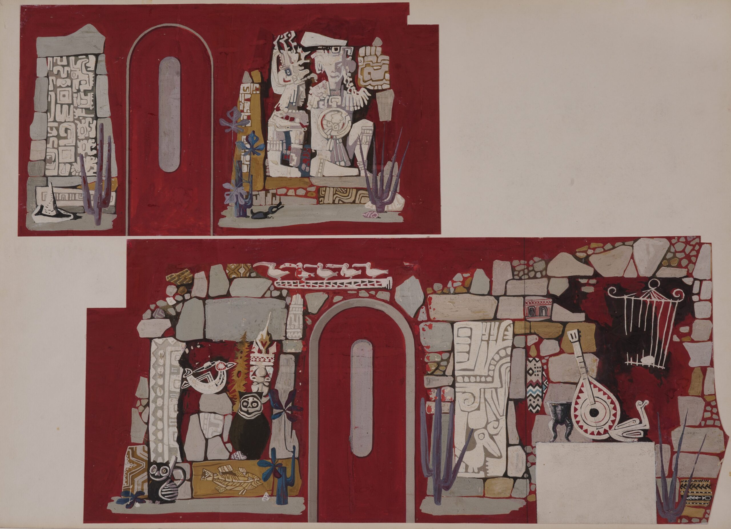 D. Predonzani, Conte Biancamano, decorazione parietale, 1948