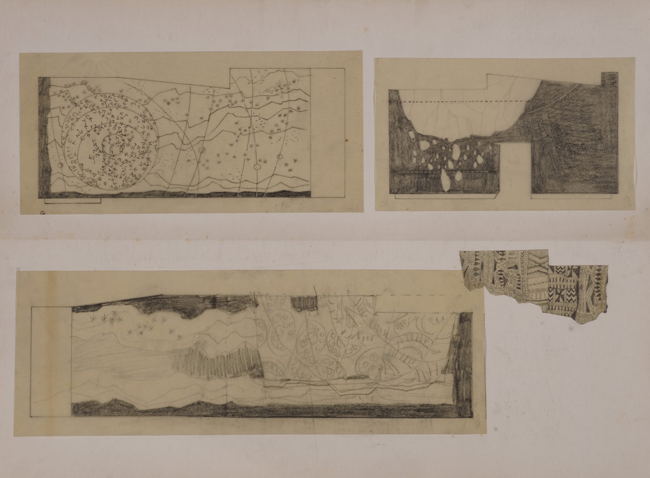 D. Predonzani, bozzetti decorativi mn Marconi, 1962
